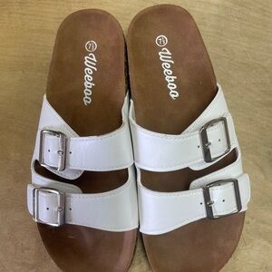 Weeboo Women's White Sandals